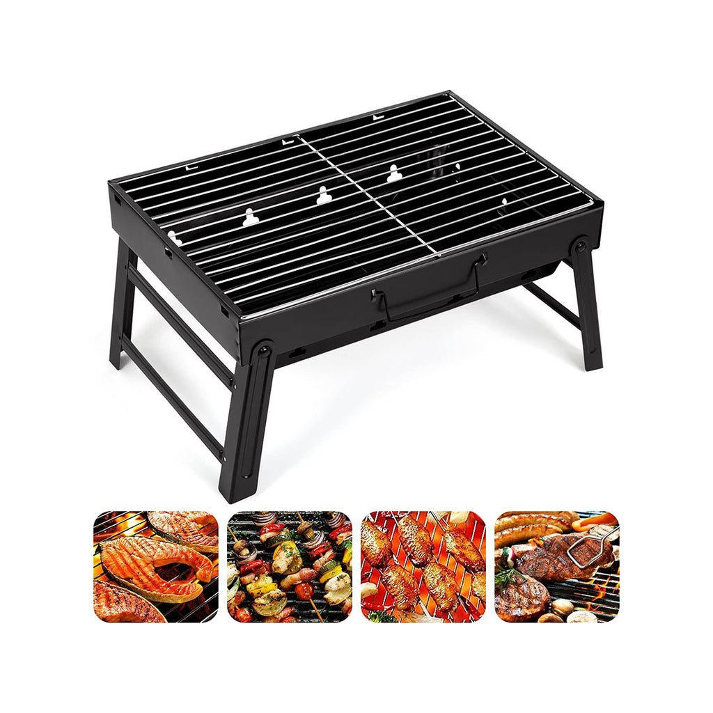 AGM Holzkohlegrill Picknickgrill Edelstahl Kleiner Grill Portable Campinggrill