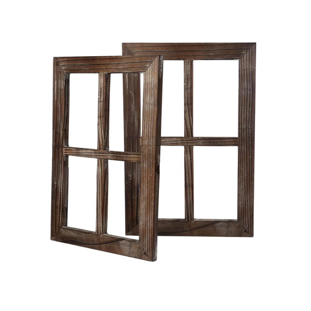 2er Set Holzfensterrahmen 40x28 cm