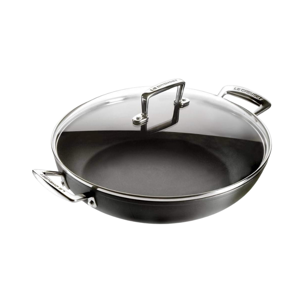 Le Creuset Aluminium-Antihaft Profipfanne mit Deckel, Ø 30 cm