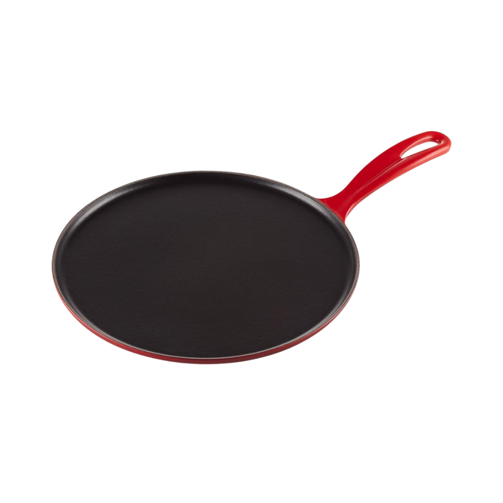 Le Creuset Gusseisen-Crêpespfanne, Inkl. Holzschieber, Ø 27 cm