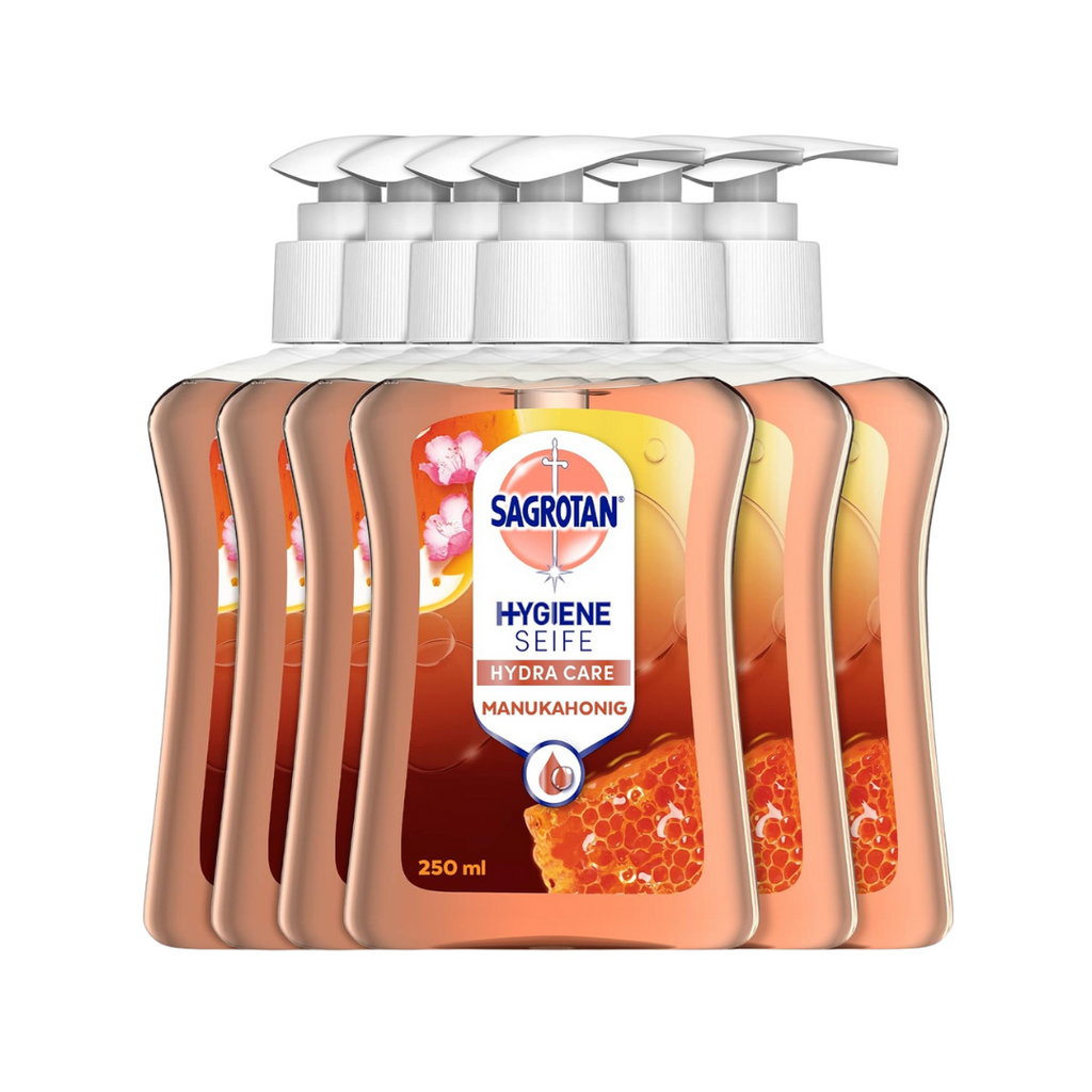 Sagrotan - Handseife, Mandelblüten & Manukahonig 6 x 250 ml