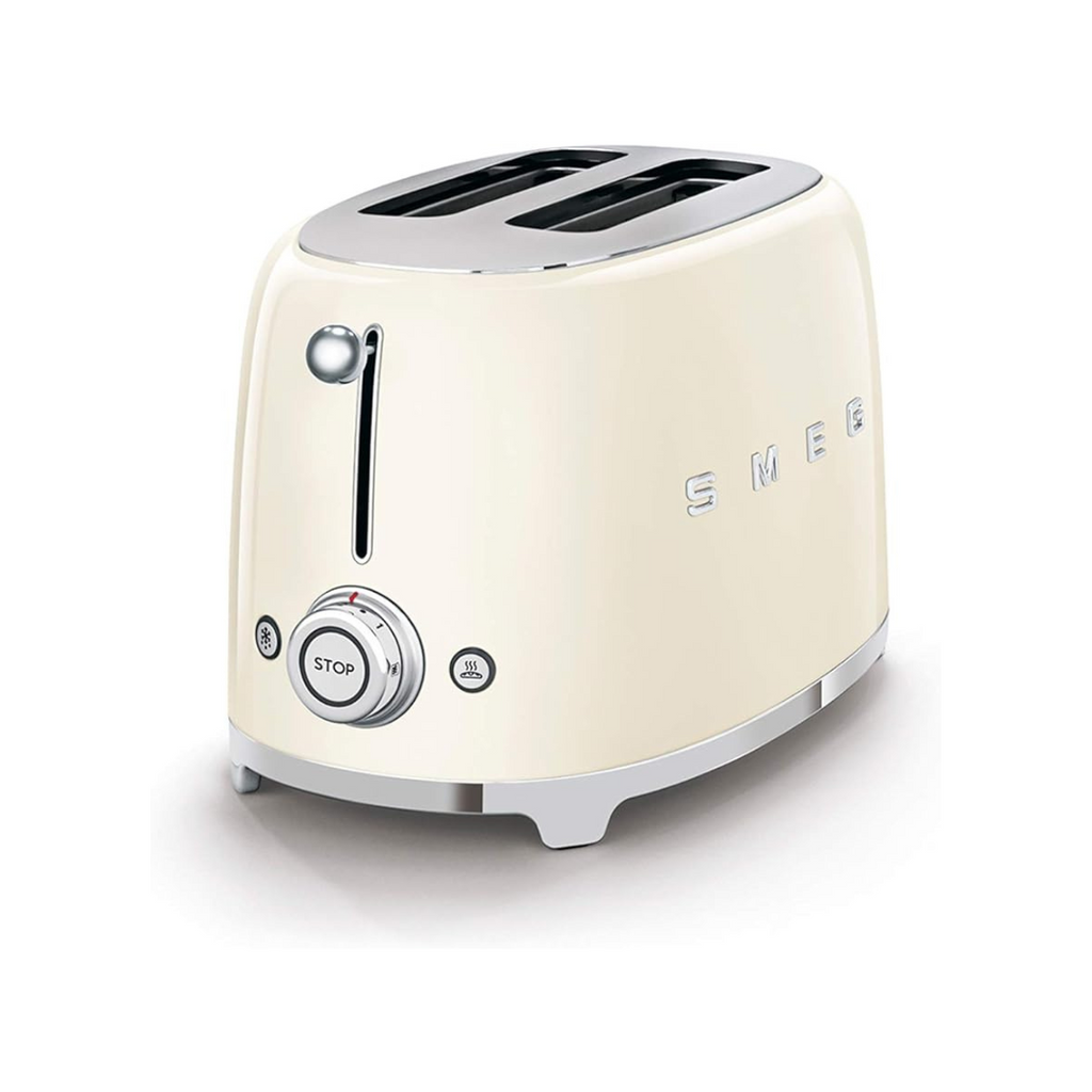 Smeg TSF01CREU Toaster 2 Scheiben, creme