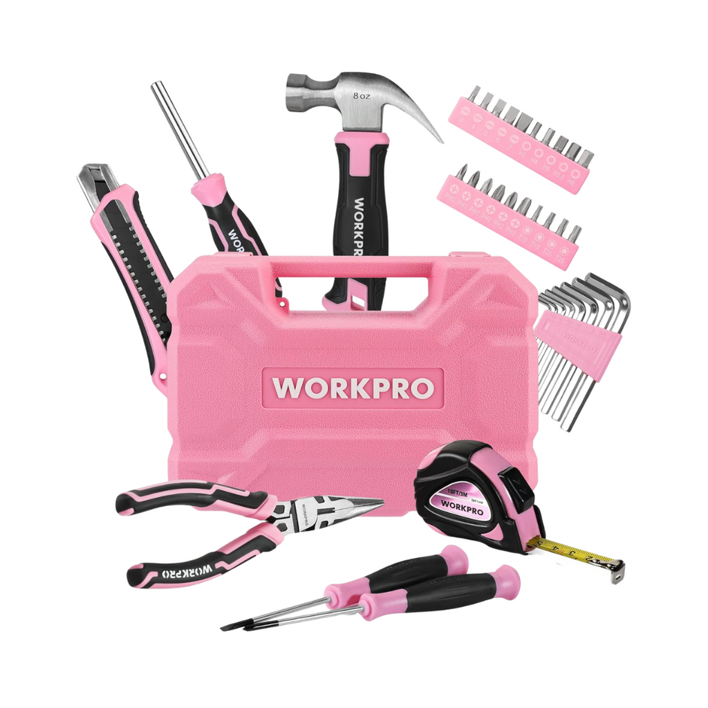 WORKPRO - Werkzeugset 35tlg. Rosa